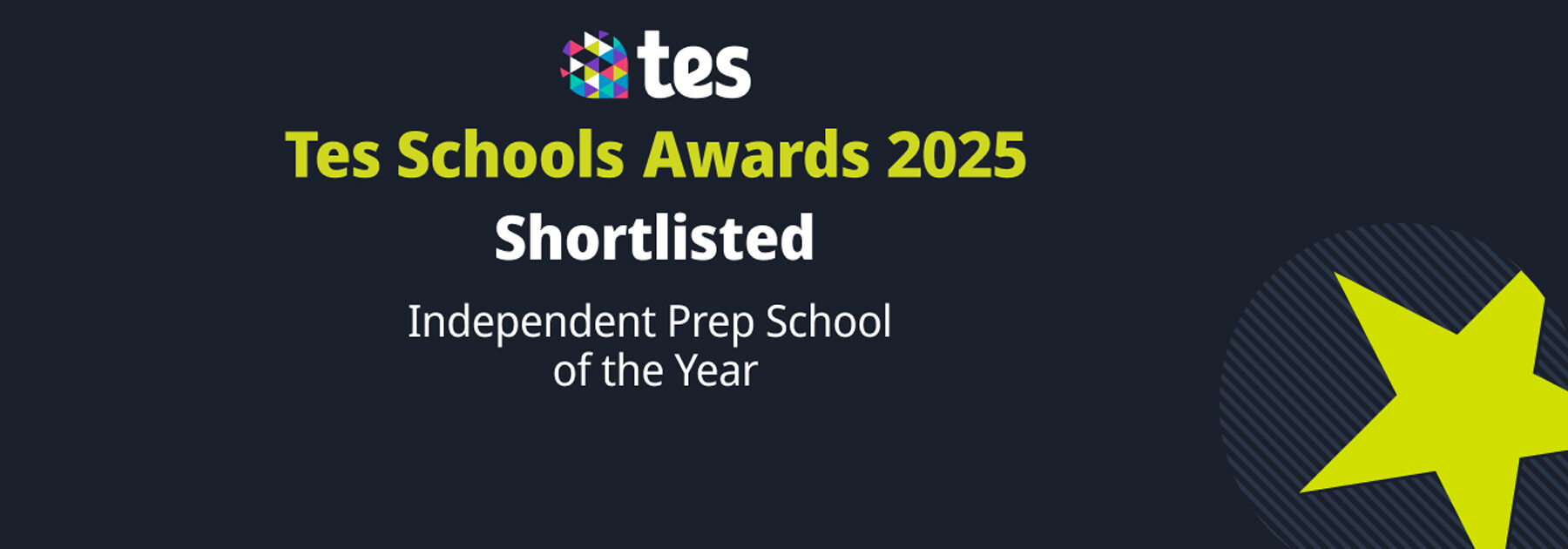 Tes Shortlist Caterham Prep as Best Independent Prep School – for the second year running!