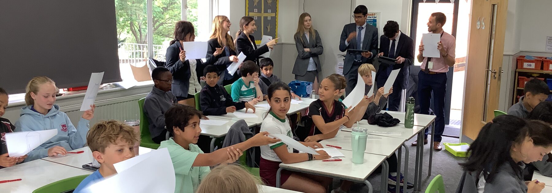 Sixth Formers Share Passions with Year 6
